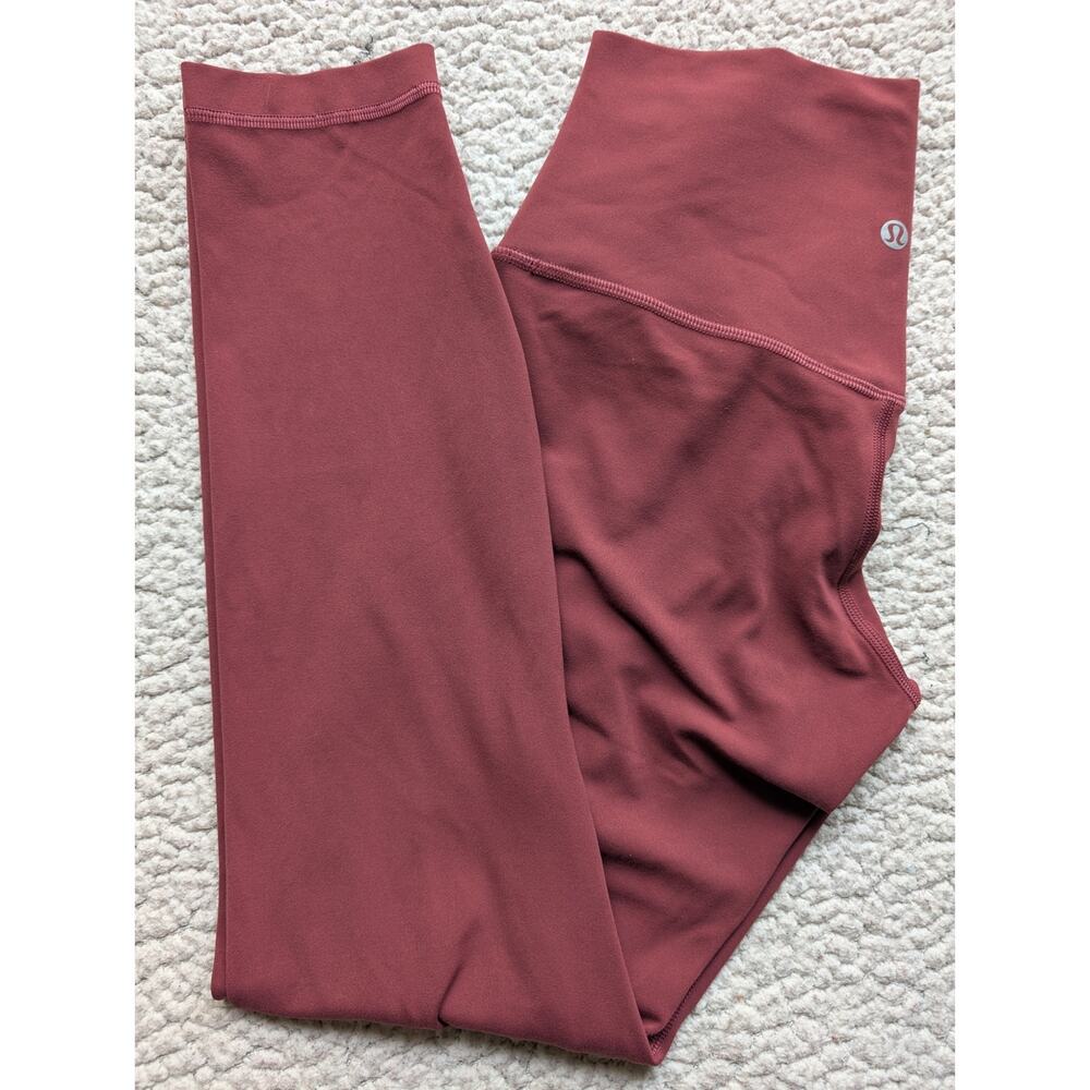 Lululemon Align High-Rise Pant 25" Leggings 6 Red Merlot Burgundy